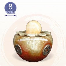 【風水球(小)】五帝平安甕滾球(8cm滾球) 