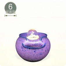 【風水球(S)】素面(紫色)小水琴(6cm滾球)