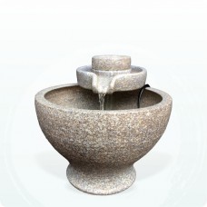 【流水】 陶藝色石磨流水(小)