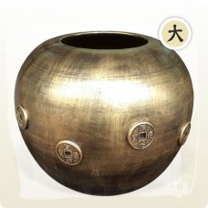 金色仿銅(大)金十帝聚寶甕(無蓋)