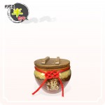 【花藝】鐵紅招財迷你米甕 | 約可裝 300 公克米