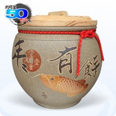 【頂級(吉利)】青斗砂釉(年年有餘) | 約裝 50 台斤米