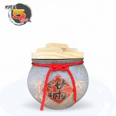 【上等】陶藝灰米甕(滿竹滿足) | 約可裝 5 台斤米
