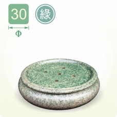 【茶盤】頂級陶瓷茶盤(直徑:30公分)(綠)