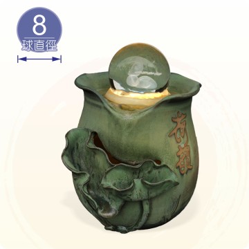 【唐楓滾球】荷韻風水球｜8cm球
