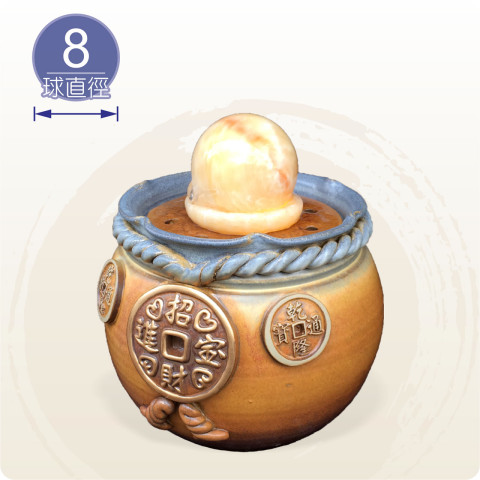 【唐楓滾球】金大錢幣招財滾球｜8cm球