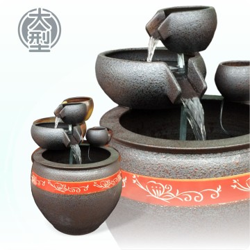 【唐楓流水】黑紅點紅邊雕花三層流水｜大