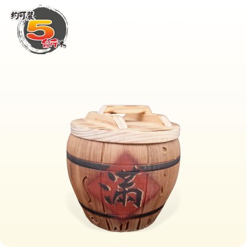 【唐楓米甕】仿木 (滿) 米甕｜約可裝5台斤米米甕