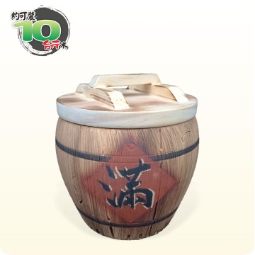 【唐楓米甕】仿木 (滿) 米甕｜約可裝10台斤米米甕