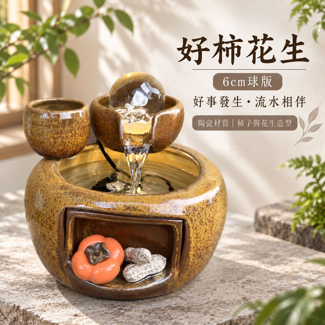 【唐楓滾球】好柿花生｜6cm球