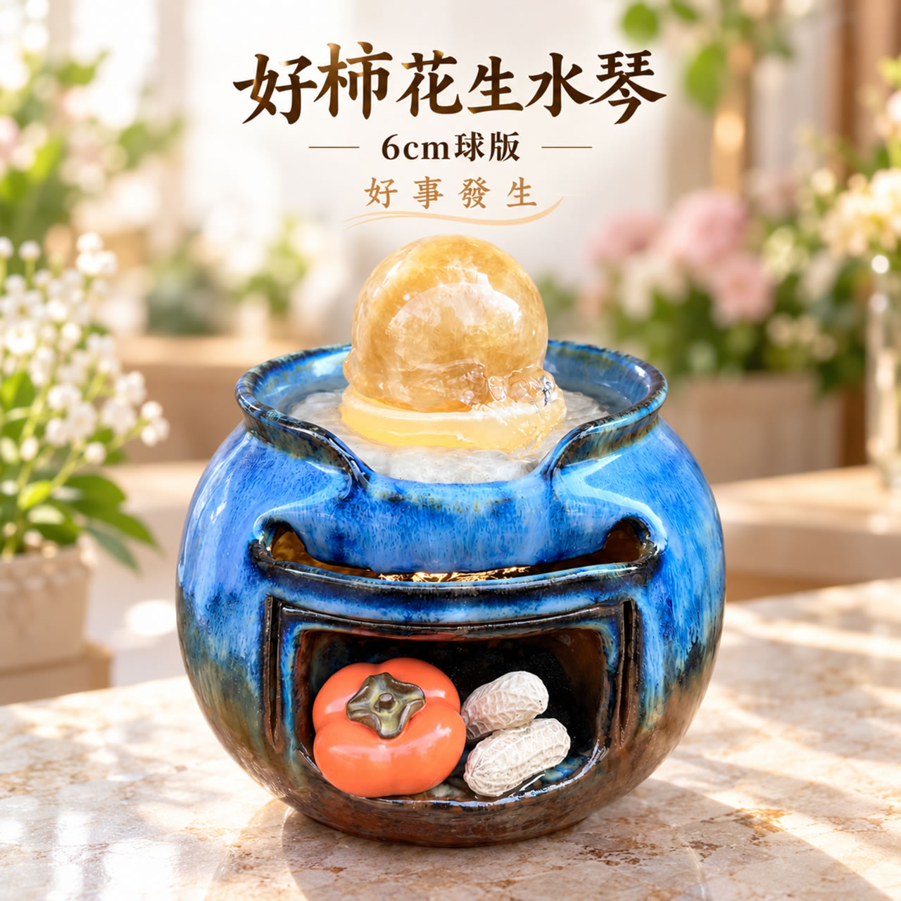 【唐楓滾球】好柿花生水琴｜6cm球