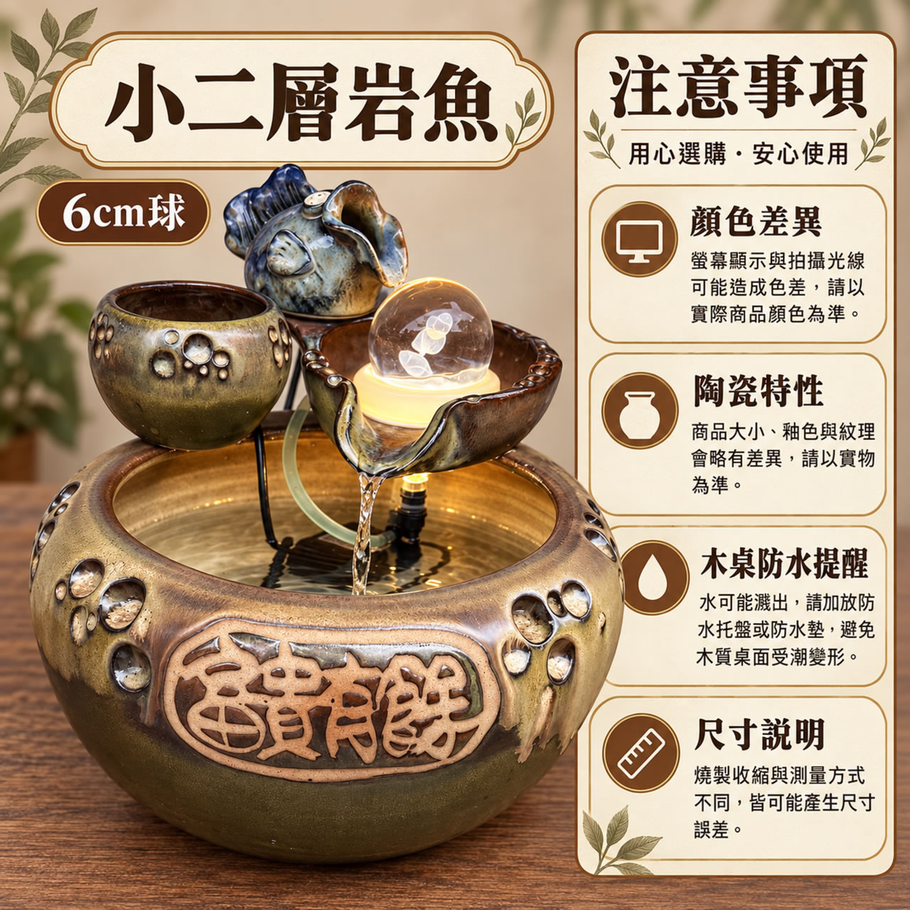【唐楓滾球】小二層岩魚｜6cm球