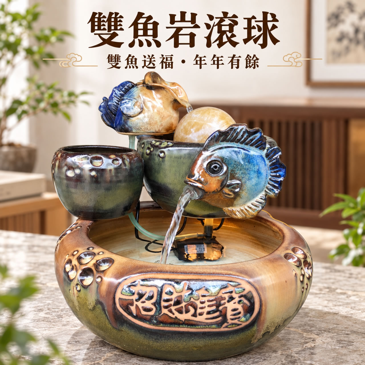 【唐楓滾球】雙魚岩滾球｜8cm球