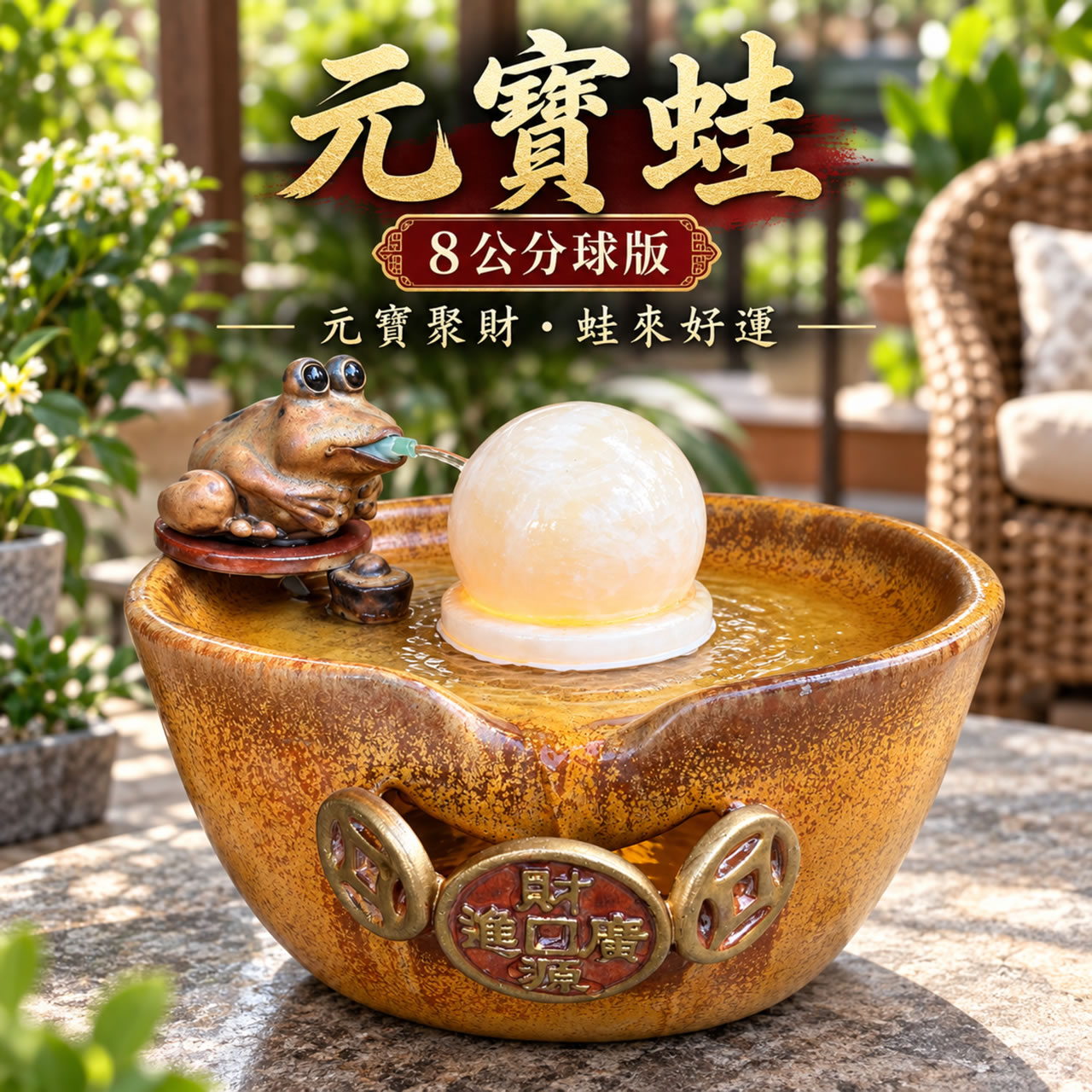 【唐楓滾球】元寶蛙｜8cm球