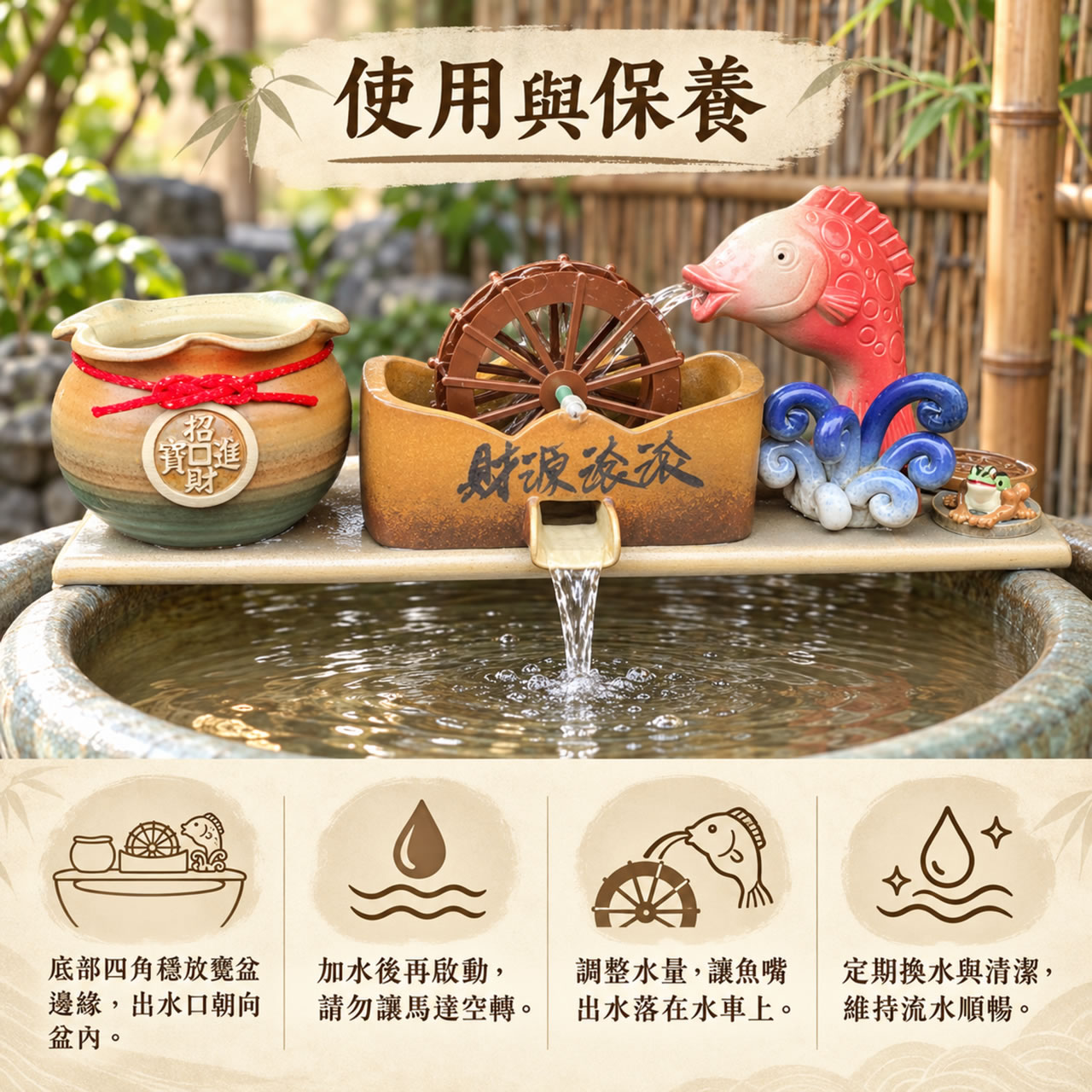 【唐楓流水板】魚躍龍門-水車｜流水板